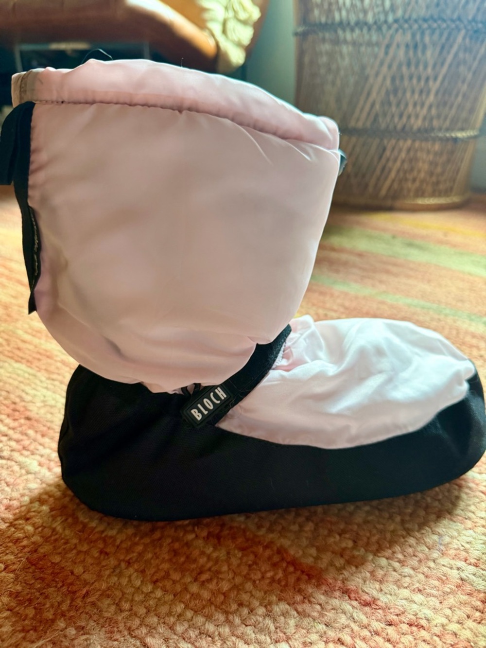 Bloch Pink and Black Insulated Dance Bootie